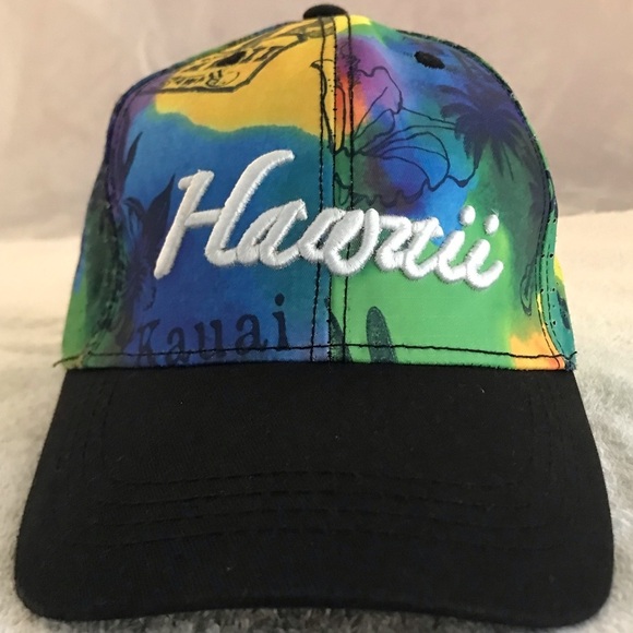 Island Crew Hawaii Adjustable SnapBack Tropical Color State Beach Baseball Cap - Picture 1 of 14